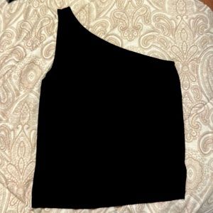 NWOT Black One Shoulder Top Amazon